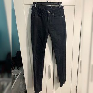 High waisted black Levis
